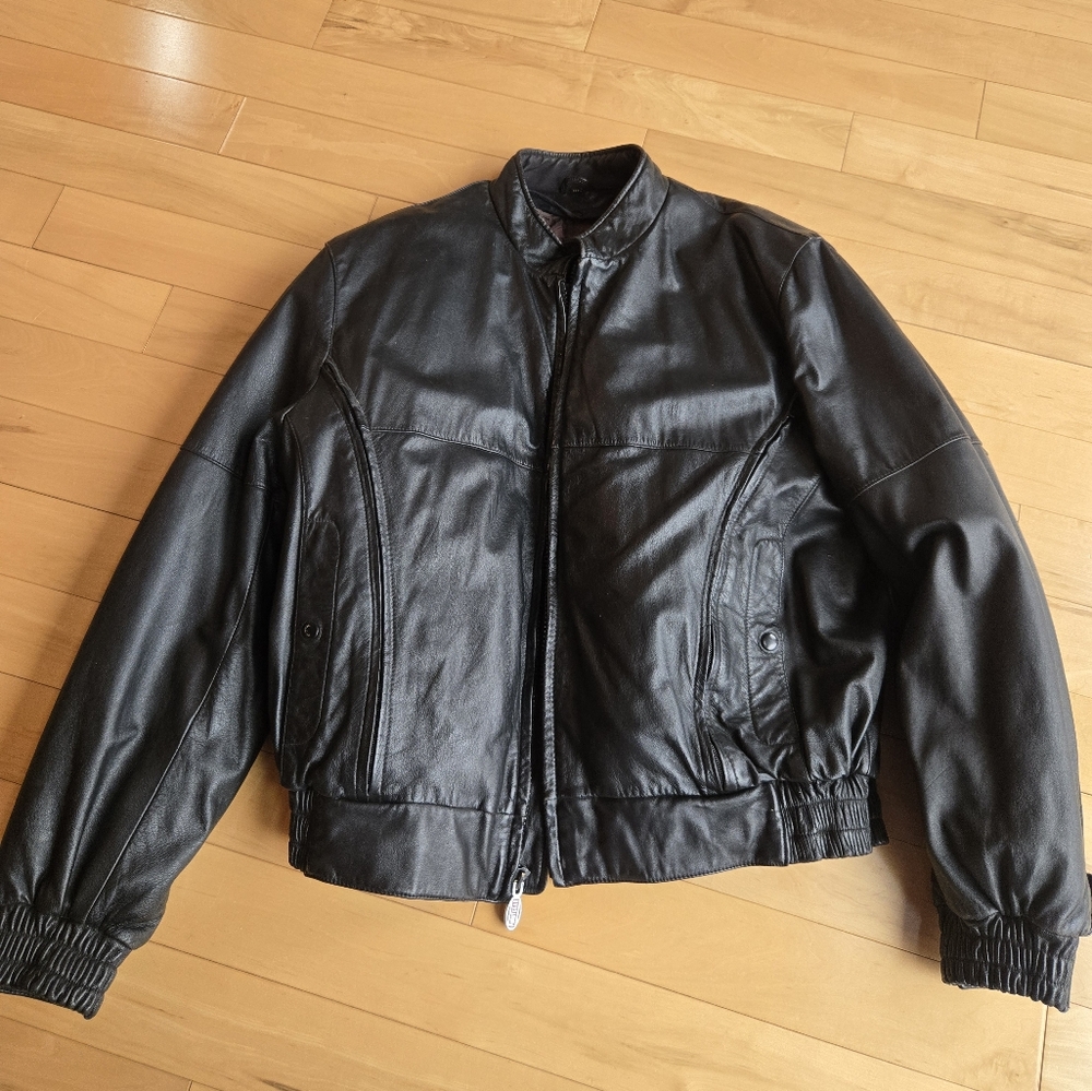 Men's Black Leather Jacket